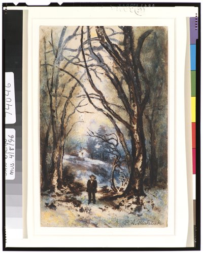 Landschap, 1901-15 door Ralph Albert Blakelock